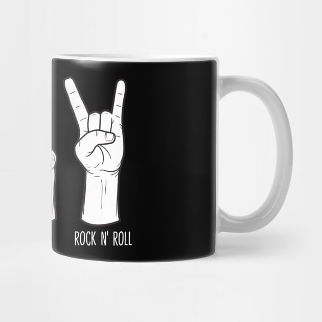 Peace Love Rock and Roll White Edition by Tee Tow Argh 